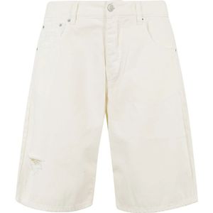 Icon Denim, Korte broeken, Heren, Wit, W32, Denim, Stijlvolle Denim Jeans voor Mannen