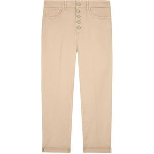 Dondup, Cropped Broeken Beige, Dames, Maat:W28