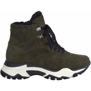 Marco Tozzi, Schoenen, Dames, Groen, 37 EU, Groene Casual Leren Enkellaarsjes