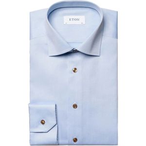 Eton, Moderne Fit Overhemd Blauw, Heren, Maat:5XL