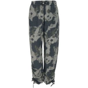 Iceberg, Gepixelde Panda Joggers Grijs, Dames, Maat:M