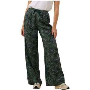 Scotch & Soda, Broeken, Dames, Groen, S, High-rise Wide Leg Pyjama Pant