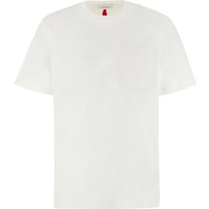 Salvatore Ferragamo, Klassiek T-Shirt Wit, Heren, Maat:S