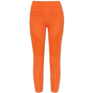 Adidas by Stella McCartney, Sport, Dames, Oranje, L, Polyester, Logo leggings