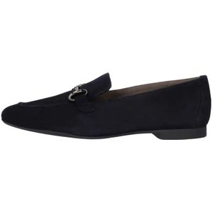 Paul Green, Schoenen, Dames, Blauw, 43 EU, Suède, Marineblauwe Suède Loafer met Horsebit Detail