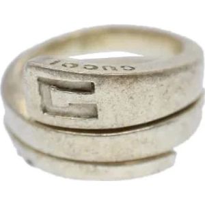 Gucci Vintage, Pre-owned Silver rings Grijs, Dames, Maat:ONE Size
