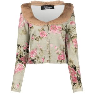 Blumarine, Cardigan Roze, Dames, Maat:M