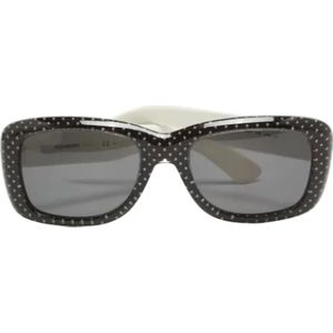 Yves Saint Laurent Vintage, Pre-owned, Dames, Zwart, ONE Size, Pre-owned Acetate sunglasses