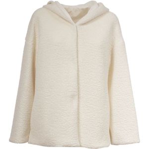 Le Tricot Perugia, Omkeerbare Hoodie Beige, Dames, Maat:S