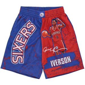 Mitchell & Ness, Training Shorts Veelkleurig, Heren, Maat:XL