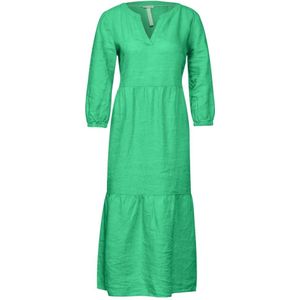 Street One, Linnen Tuniek Jurk Groen, Dames, Maat:2XL