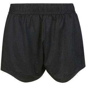 Ganni, Korte broeken, Dames, Zwart, M, Ademende Mesh Sportshorts