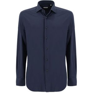 Xacus, Overhemden, Heren, Blauw, 5Xl, Kreukvrij Slim Fit Overhemd voor een Perfecte Look de Hele Dag
