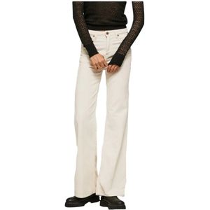 Pepe Jeans, Willa Cord Pants Beige, Dames, Maat:W26 L30