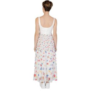 Desigual, Kleedjes, Dames, Veelkleurig, L, Polyester, Maxi Kleedjes