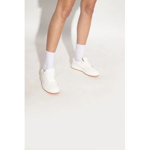 Kenzo, Schoenen, Dames, Wit, 36 EU, Leer, Kenzo-dome sneakers