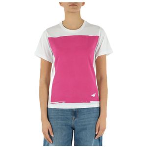 Emporio Armani, Tops, Dames, Roze, M, Katoen, Tops