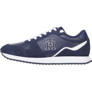 Tommy Hilfiger, Schoenen, Heren, Blauw, 42 EU, Blauwe Sneakers