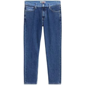 Tommy Hilfiger, Jeans, Heren, Blauw, W36, Vervaagde Ster Grafische Straight Fit Jeans