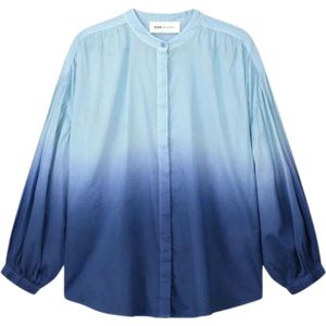 Pom Amsterdam, Blouses & Shirts, Dames, Blauw, L, blouses donkerblauw