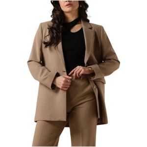 Selected Femme, Jassen, Dames, Bruin, L, Relaxed Camel Blazer