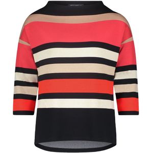 Betty Barclay, Sweatshirts & Hoodies, Dames, Veelkleurig, S, Comfortabele Sweater met Hoge Kraag