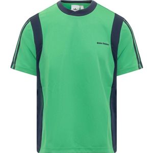Adidas Originals, Geborduurd Logo Kort T-shirt Groen, Heren, Maat:M