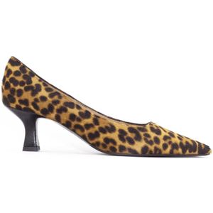 Roberto Festa, Schoenen, Dames, Bruin, 37 EU, Luipaardprint Puntige Hakpumps