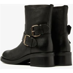 Via Vai, Schoenen, Dames, Zwart, 37 EU, Leer, Nena Li Biker boots