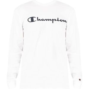 Champion, Eenvoudige en stijlvolle longsleeve Wit, Heren, Maat:M