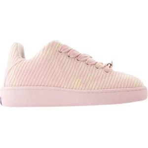 Burberry Vintage, Pre-owned, Dames, Roze, 37 EU, Katoen, Pre-owned Leather sneakers