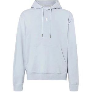 Calvin Klein Jeans, Sweatshirts & Hoodies, Heren, Blauw, M, Katoen, Sweatshirts Hoodies