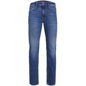 Jack & Jones, Jeans, Heren, Blauw, W30 L34, Katoen, Klassieke Regular Fit Rinse Wash Jeans