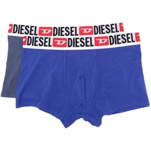 Diesel, Ondergoed, Heren, Zwart, L, Katoen, Zwart Logo Boxer Set