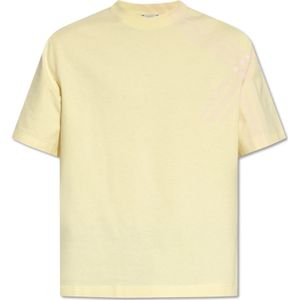Burberry, Tops, Heren, Geel, XL, Katoen, Geruite T-shirt