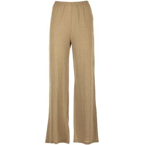 Majestic Filatures, Elegante Broek Beige, Dames, Maat:XS