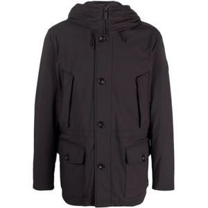 Woolrich, Zwarte Arctic Parka Jas Zwart, Heren, Maat:M