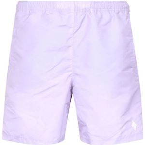 Marcelo Burlon, Badkleding, Heren, Paars, S, Sea Boxershorts met elastische tailleband
