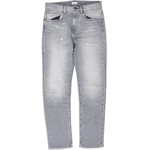 Butcher of Blue, Modesto Slim Vintage Grijze Jeans Grijs, Heren, Maat:W30 L32
