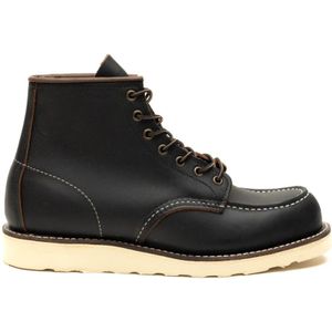 Red Wing Shoes, Zwarte Platte Moc Toe Schoenen Zwart, Heren, Maat:44 1/2 EU