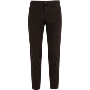 Re-Hash, Bruine Slim Fit Broek Bruin, Heren, Maat:W35