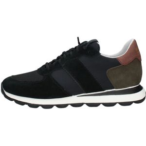 Geox, Schoenen, Heren, Zwart, 42 EU, Stijlvolle Comfort Sneakers