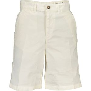 North Sails, Korte broeken, Heren, Wit, W33, Katoen, Witte Bermuda Shorts Regular Fit Katoen