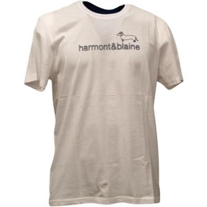 Harmont & Blaine, Tops, Heren, Beige, 2Xl, Korte Mouw T-shirt