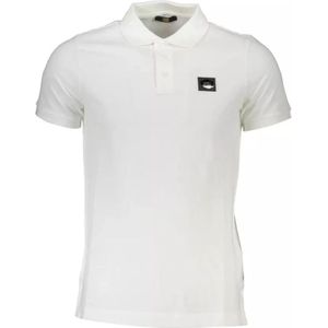 Cavalli Class, Tops, Heren, Wit, M, Katoen, Polo Shirt met Logo Print