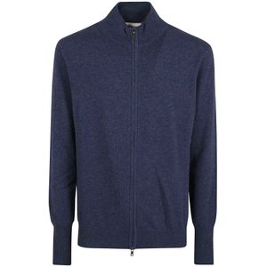 Ballantyne, Truien, Heren, Blauw, 3Xl, Kasjmier, Luxe Blauwe Kasjmier Trui Aw 24