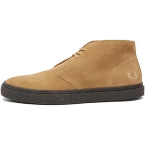 Fred Perry, Schoenen, Heren, Bruin, 45 EU, Suède, Suède Desert Boot B4361 Steen