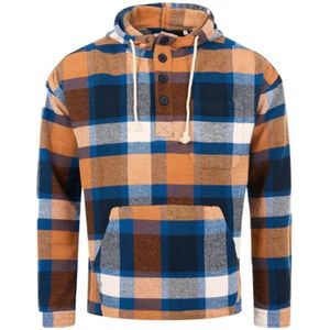 Knowledge Cotton Apparel, Checked overshirt Veelkleurig, Heren, Maat:S