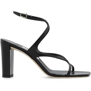 Jimmy Choo, Azie hakken sandalen Zwart, Dames, Maat:37 EU