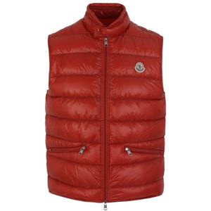 Moncler, Jassen, Heren, Rood, L, Vests